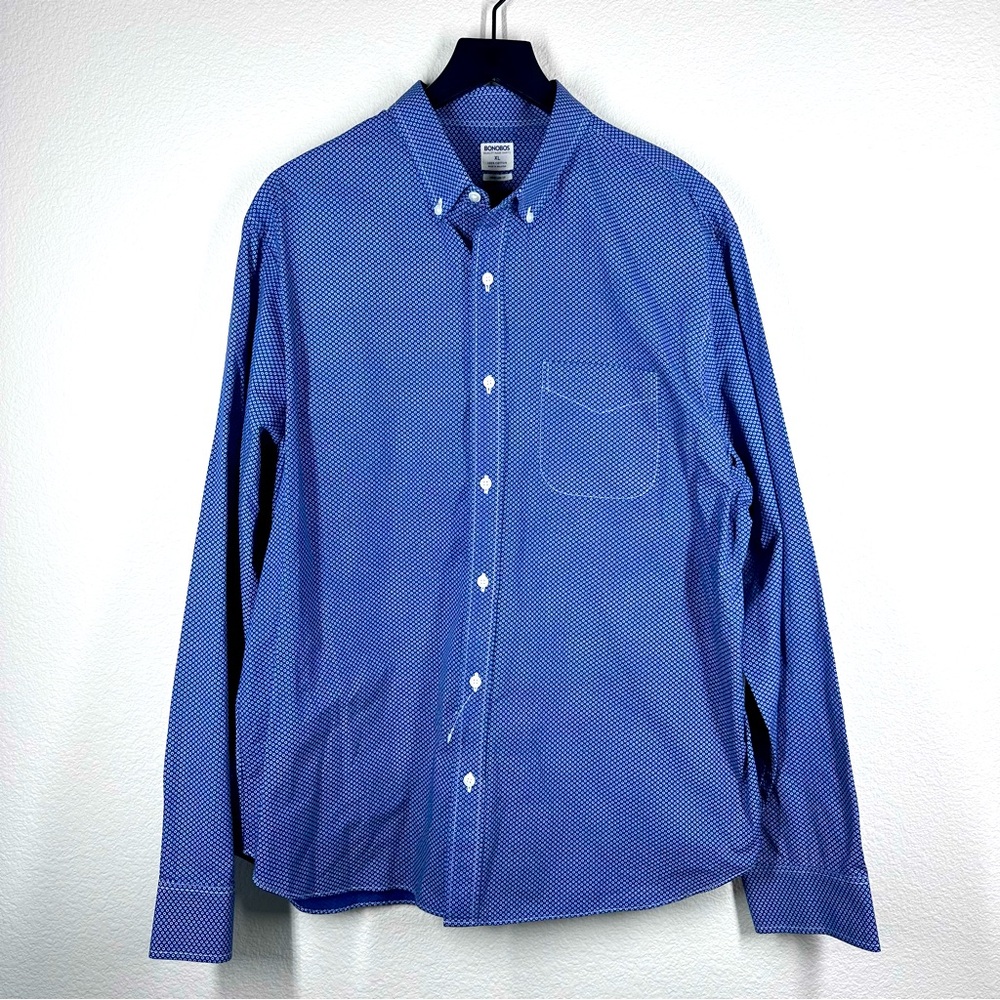 Bonobos 100% Cotton Standard Fit Long Sleeve Button Down Shirt XL Like New